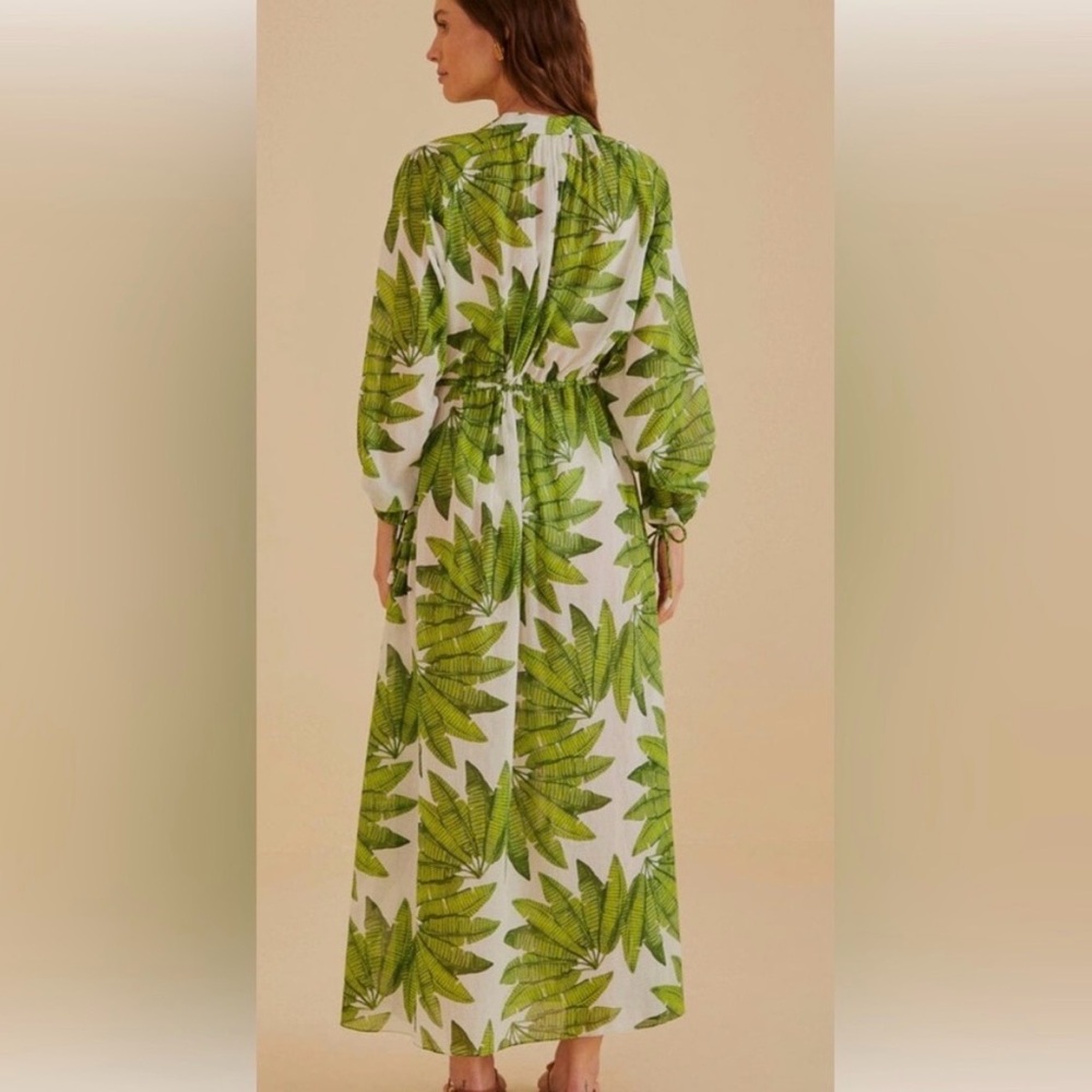 Off-White Palm Fan Maxi Dress Size: S - Picture 2 of 2